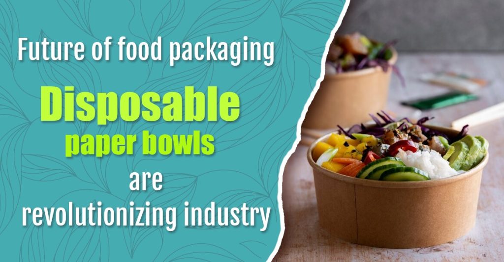 Disposable paper bowls