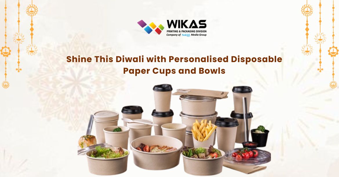 Celebrate Diwali with eco-friendly gifting ā personalised disposable paper bowls and cups by WIKAS