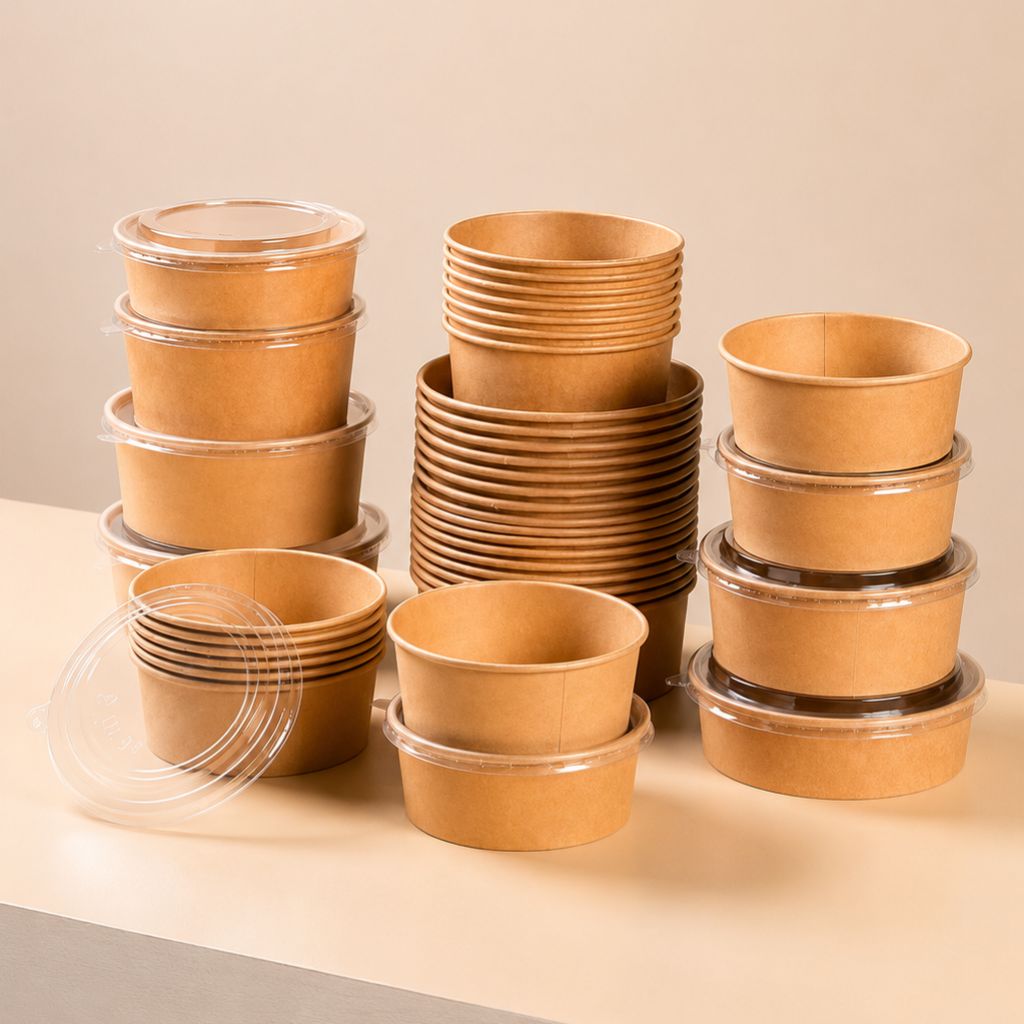 Kraft Paper Salad Bowl