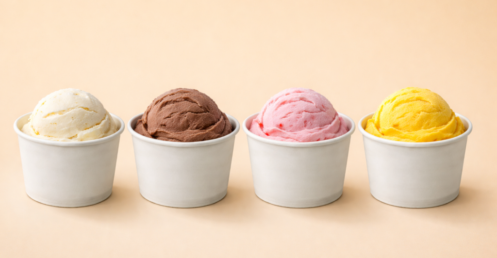 Paper Ice Cream Bowls